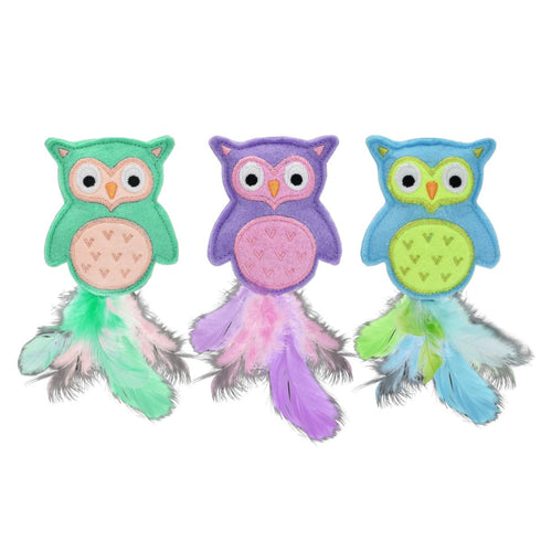 Multipet Felt Owl for Cats - Poudre Pet & Feed Supply